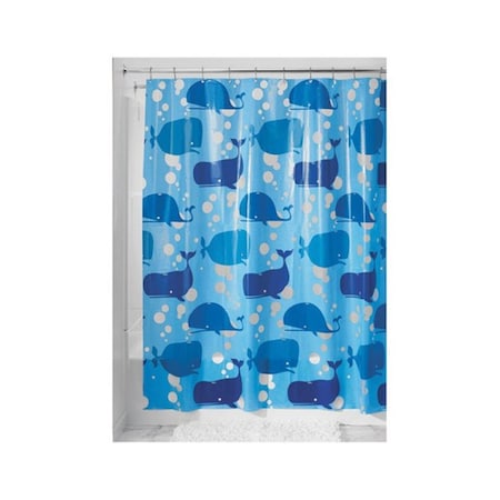 B & K B & K 32580 Blue Moby Shower Curtain  72 x 72 in. - pack of 2 4581815